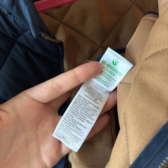 J. Crew Walker Navy Quilted Vest XXL - Picture 6 of 6